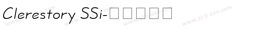 Clerestory SSi字体转换